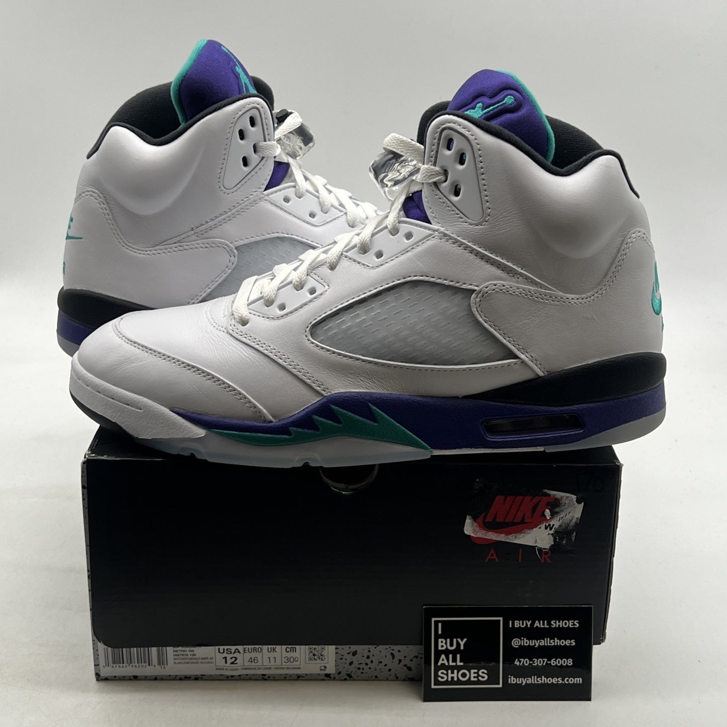 Size 12 - Air Jordan 5 Retro Grape 2013 (HQ7978-100)
