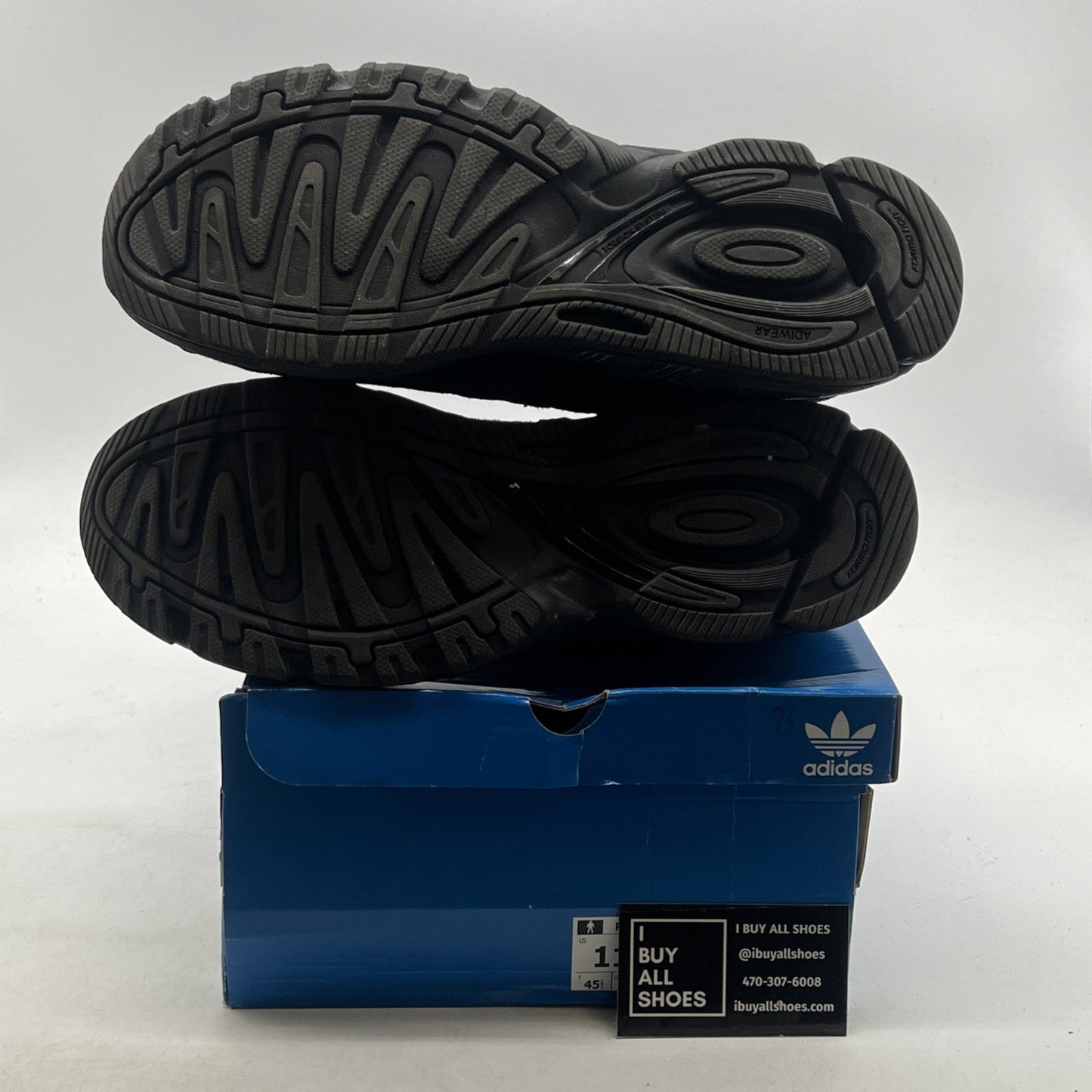 Size 11 - Adidas Black/Carbon Grey Suede Rare Retro Response CL - (ID0355)