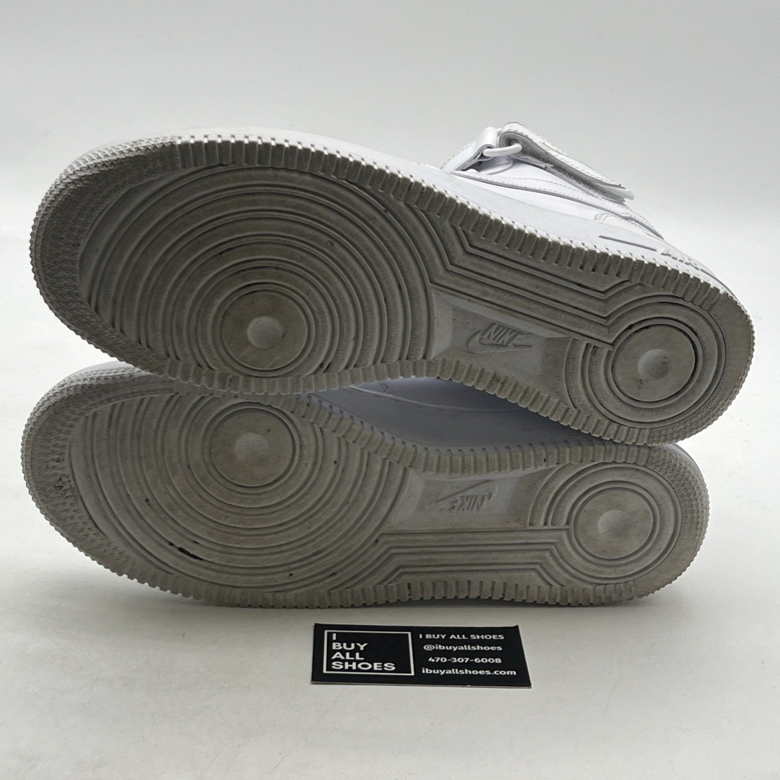 Size 10 - Nike Supreme x Air Force 1 Mid Box Logo - Triple White (FZ8784-100)