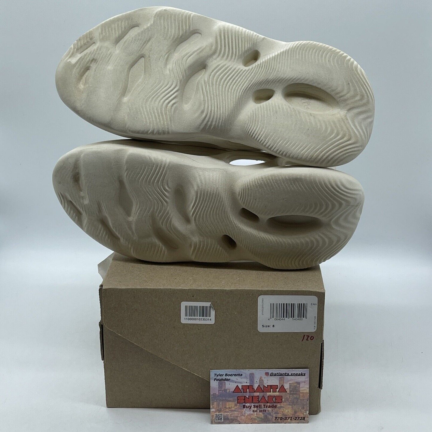 Size 8 - Yeezy Foam RNNR Sand Leather (FY4567)