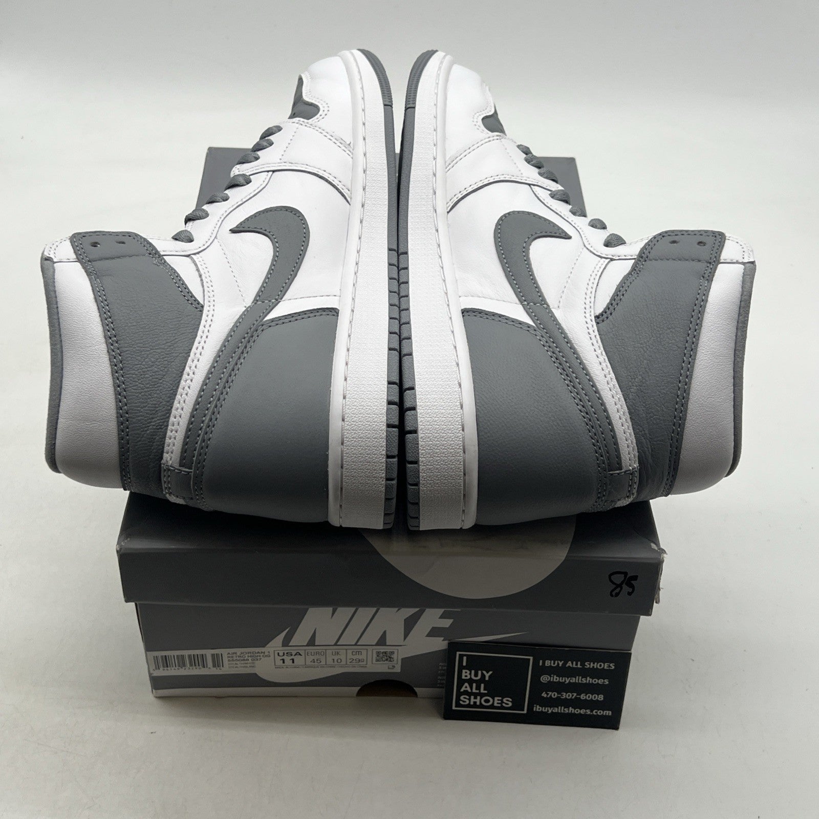 Size 11 - Air Jordan 1 Retro High OG Stealth (555088-037)