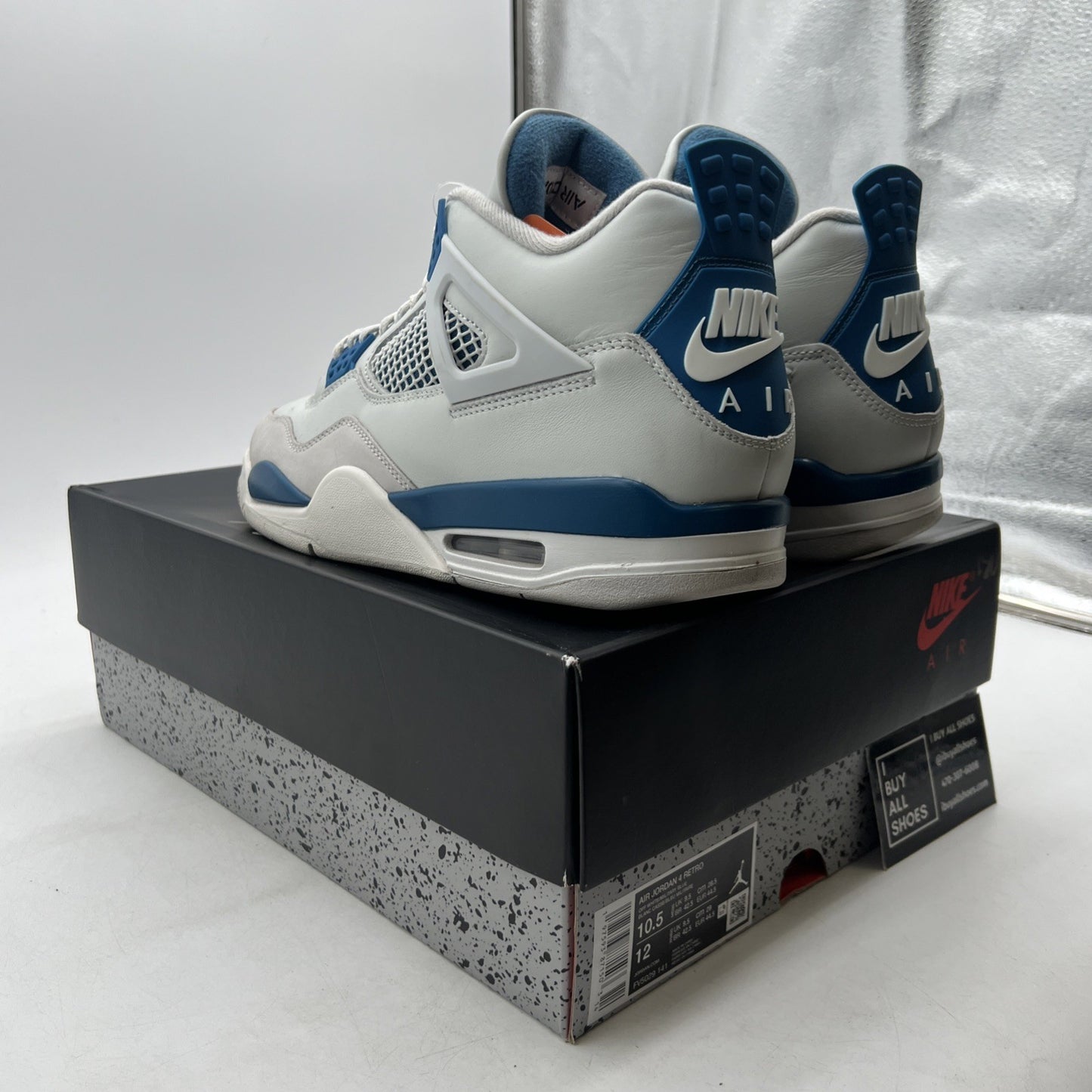 Size 10.5 - Air Jordan 4 Retro 2024 Military Blue (FV5029-141)