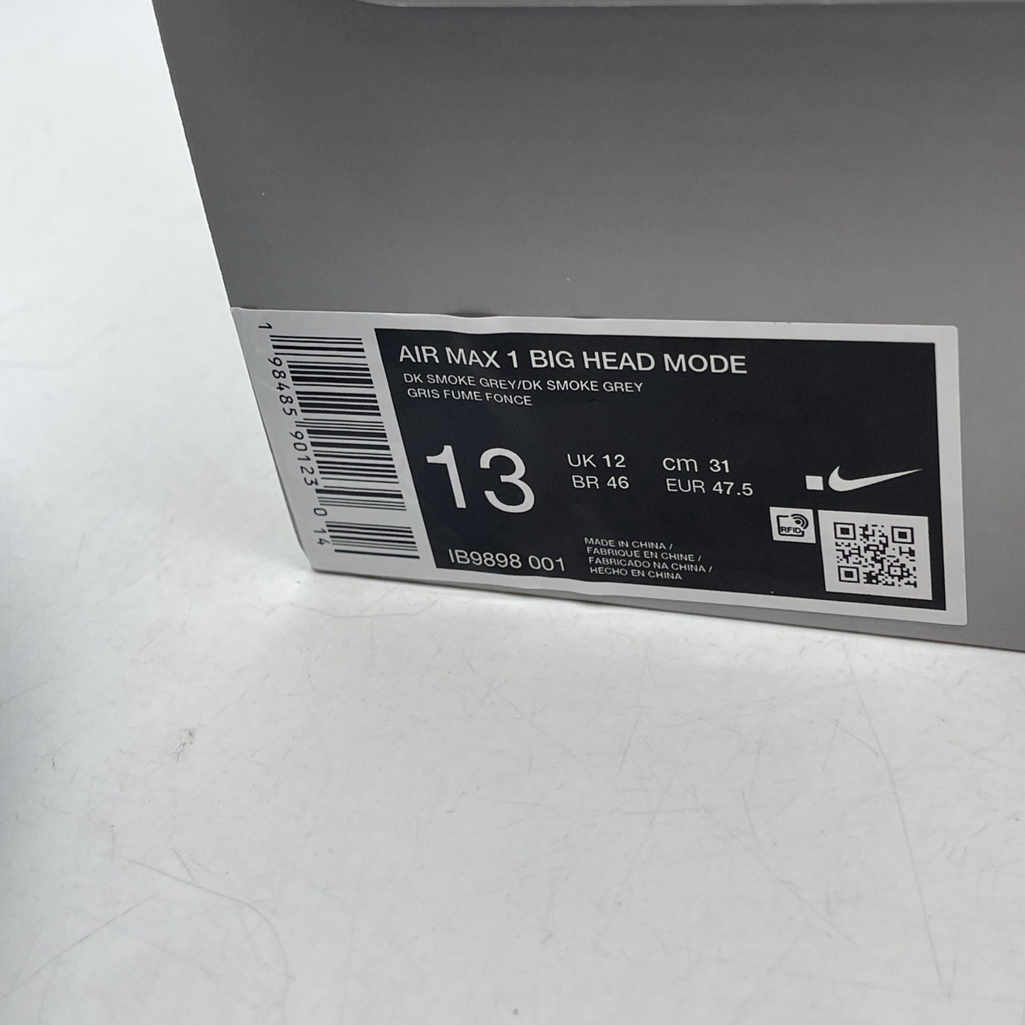 Size 13 - Nike Air Max 1 Low Poly - Big Head Mode (IB9898-001)