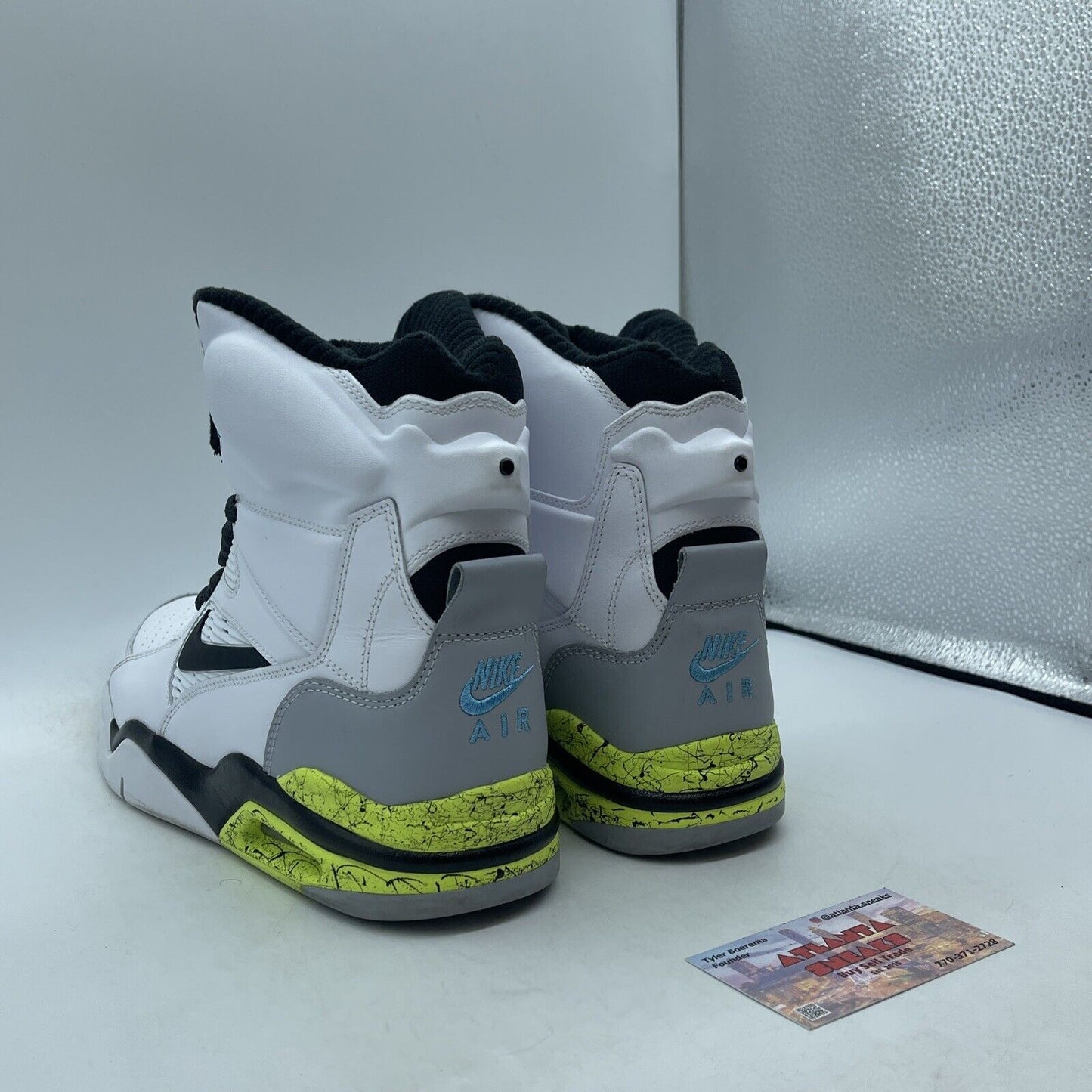 Size 9.5 - Nike Air Command Force Billy Hoyle White Black Leather (684715-100)