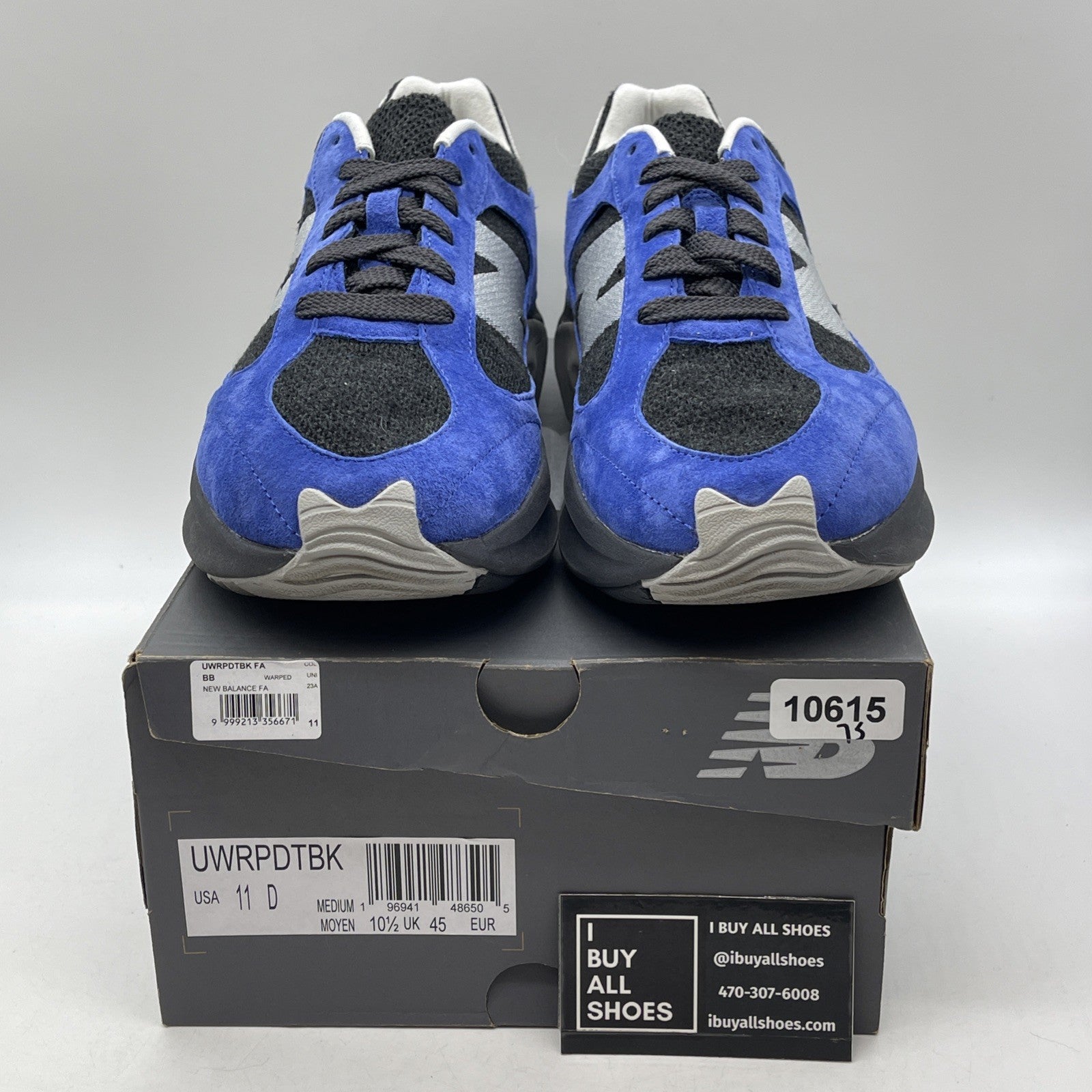 Size 11 - New Balance WRPD Runner Marine Blue Phantom Black Suede (UWRPDTBK)