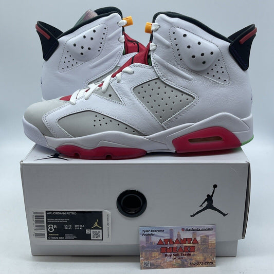 Size 8.5 - Air Jordan 6 Retro Hare White Pink Suede Leather (CT8529-062)