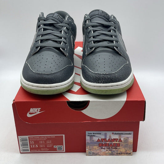 Size 11 - Nike Dunk SE Low Halloween - Cauldron Grey White Green (DQ7681-001)