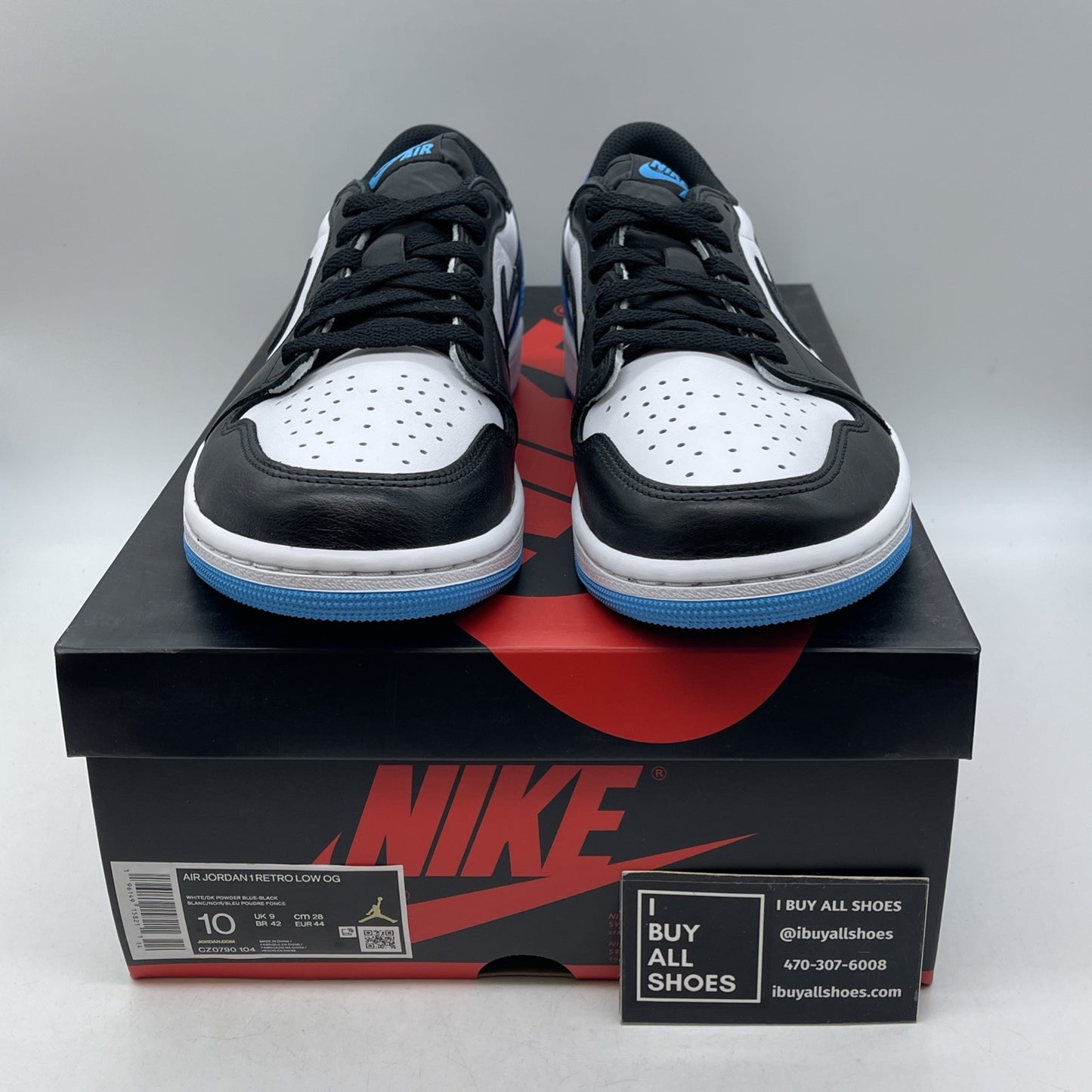 Size 10 - Air Jordan 1 Retro OG Low UNC (CZ0790-104)