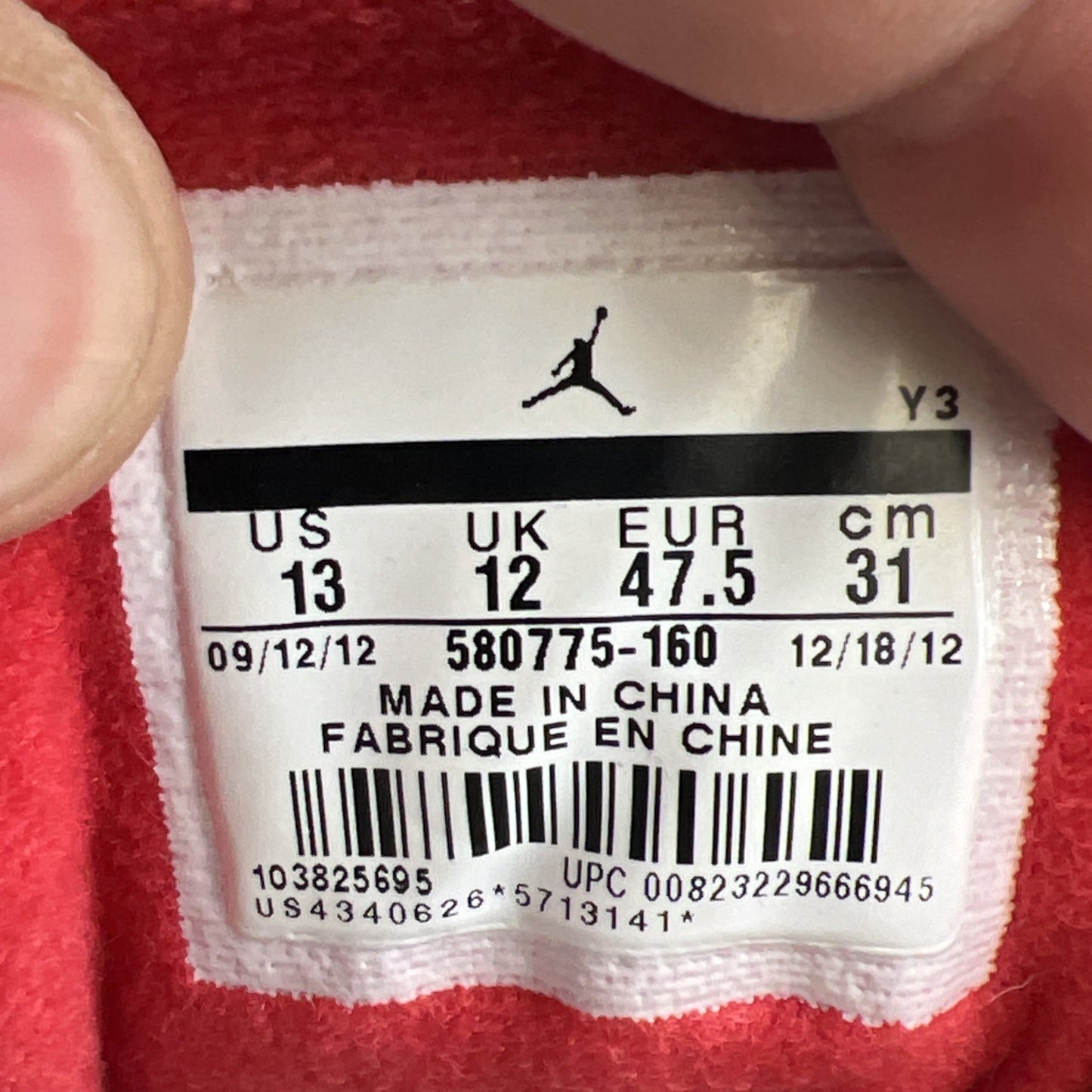 Size 13 - Air Jordan 3 88 2013 (580775-160)
