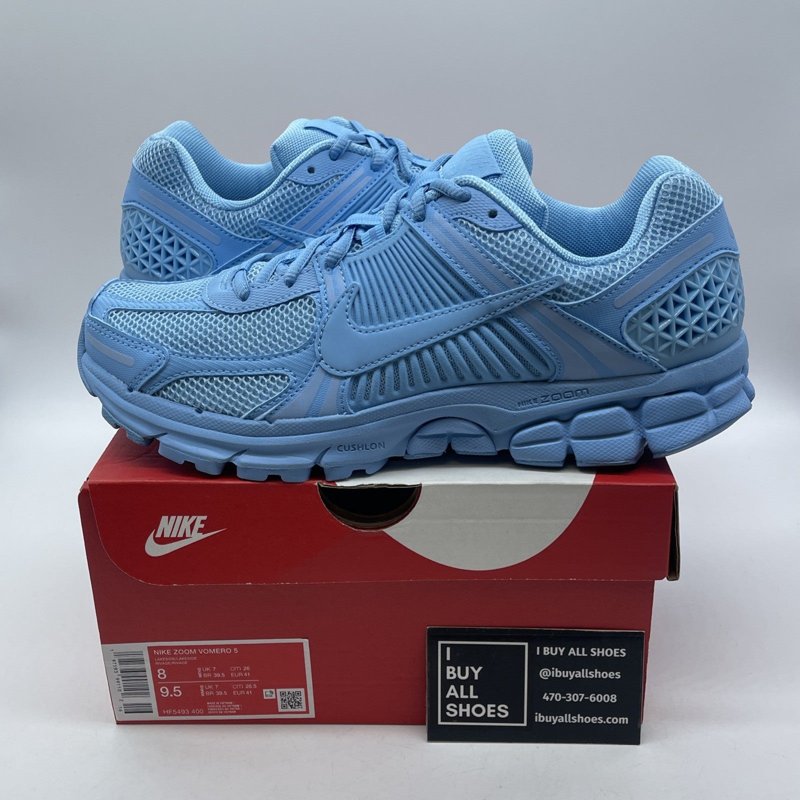 Size 8 - Nike Air Zoom Vomero 5 Lakeside Blue Suede Leather (HF5493-400)