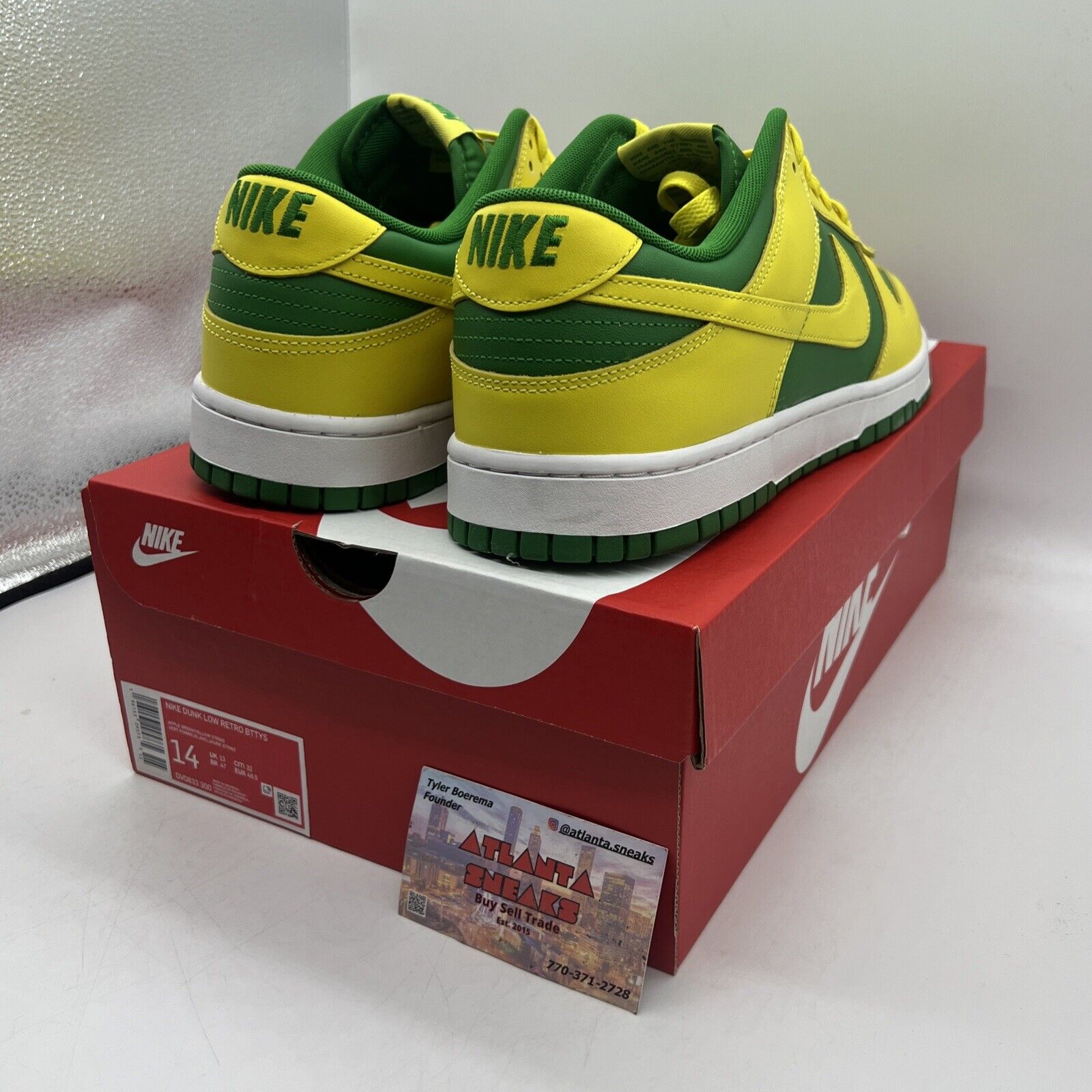 Size 14 - Nike Dunk Low Reverse Brazil Brand New Og All