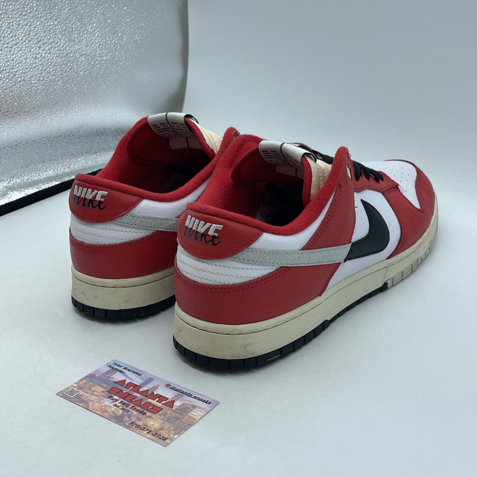 Size 13 - Nike Dunk Low Split - Chicago Black White Red Gray (DZ2536-600)