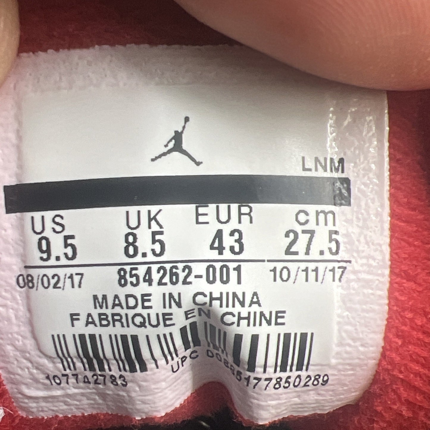 Size 9.5 - Air Jordan 3 Retro OG Mid Black Cement (854262-001)