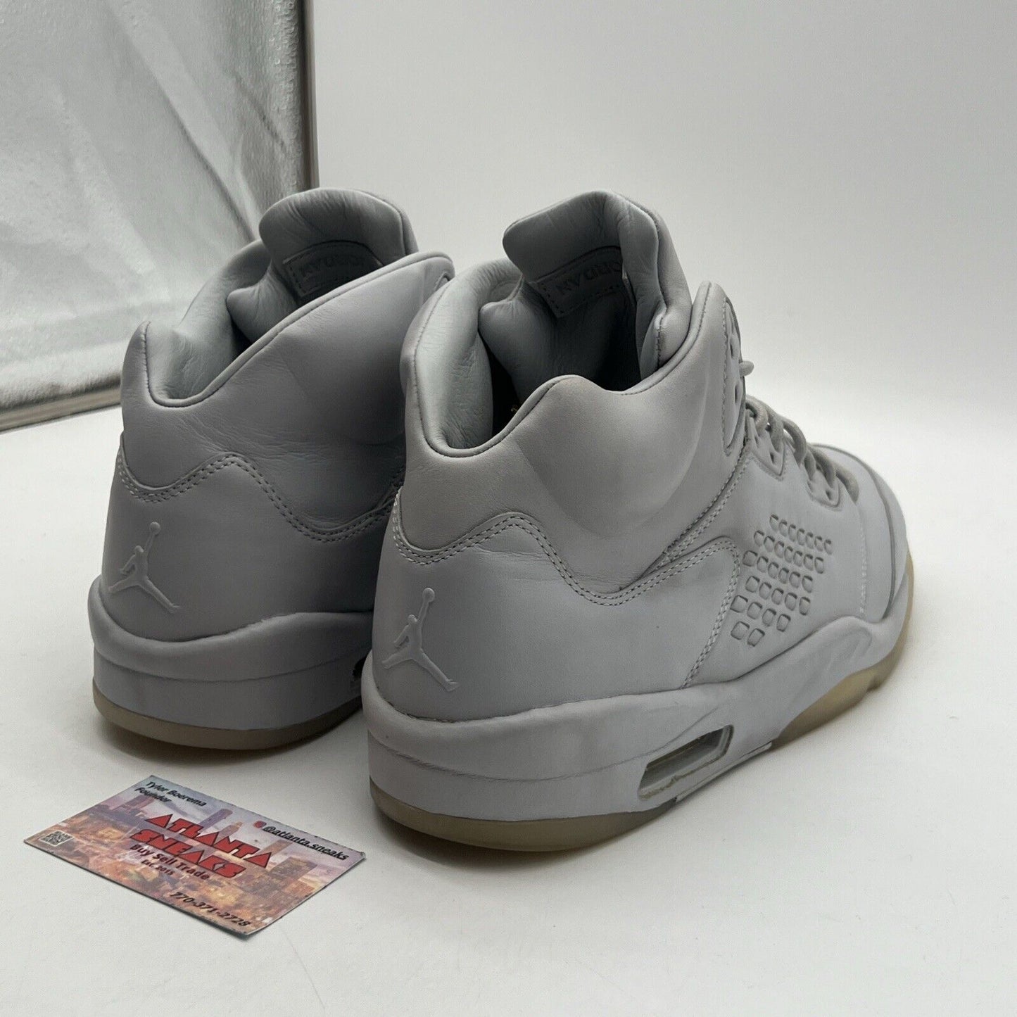 Size 11.5 - Air Jordan 5 Retro Premium Pure Platinum Leather (881432-003)
