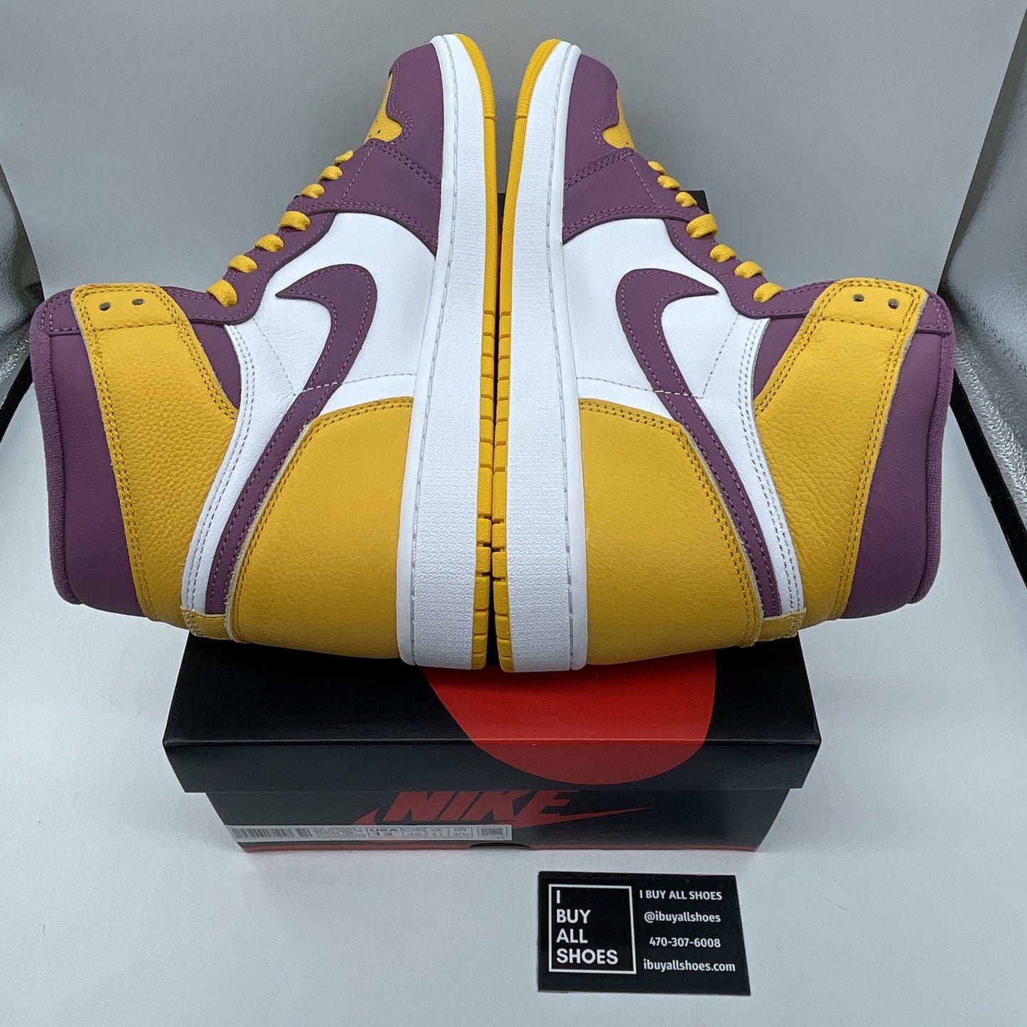 Size 12 - Jordan 1 Retro High OG Brotherhood Yellow Leather (555088-706)
