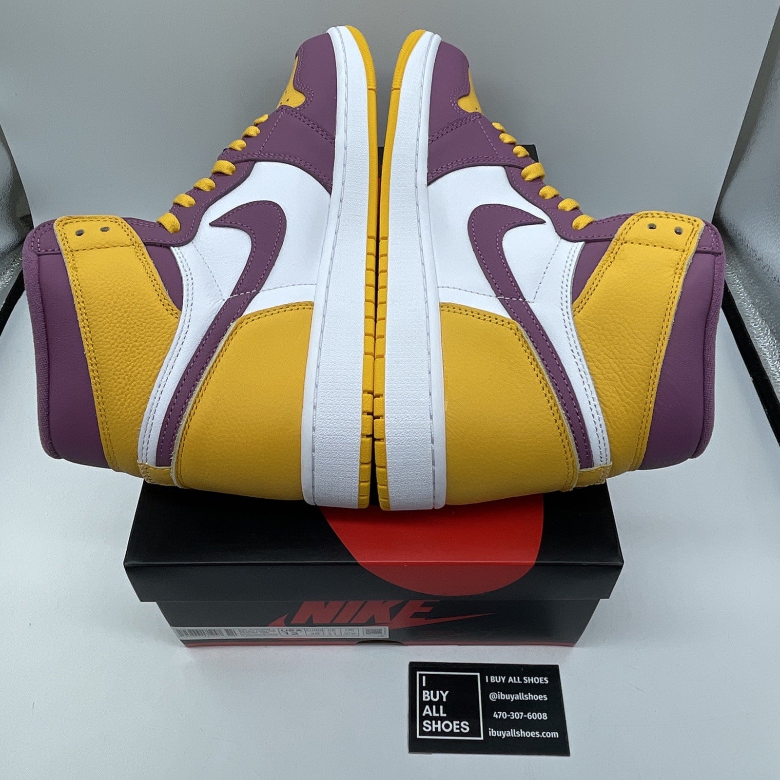 Size 12 - Jordan 1 Retro High OG Brotherhood Yellow Leather (555088-706)