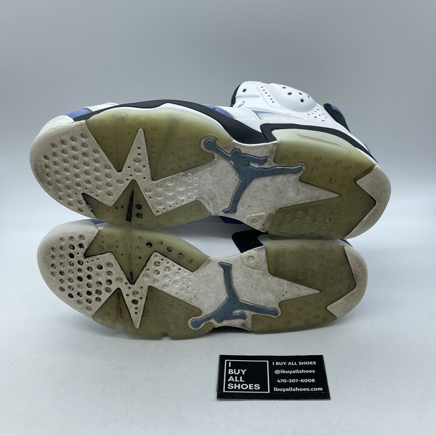 Size 9.5 - Jordan 6 Retro Mid UNC Home Blue White Suede Leather (CT8529-410)
