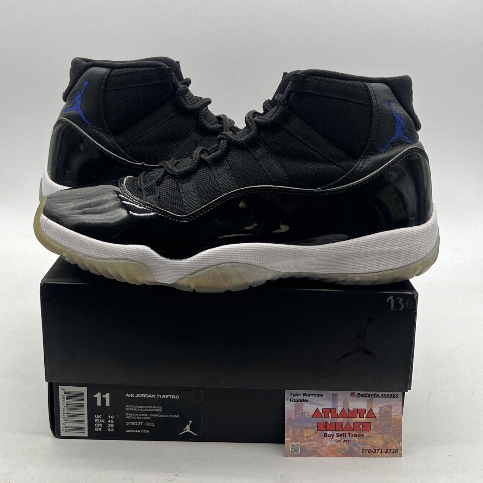 Size 11 - Air Jordan 11 Retro High Space Jam (378037-003)