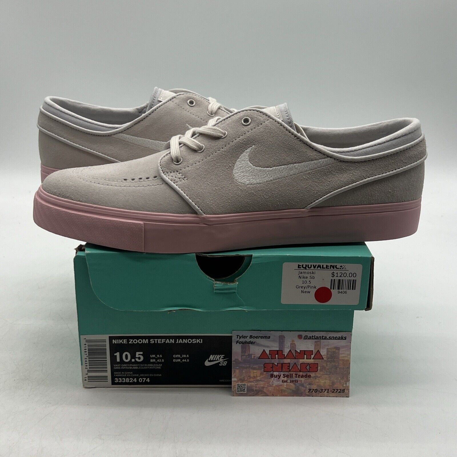 Size 10.5 - Nike Zoom Stefan Janoski Phantom Bubblegum (333824-074)