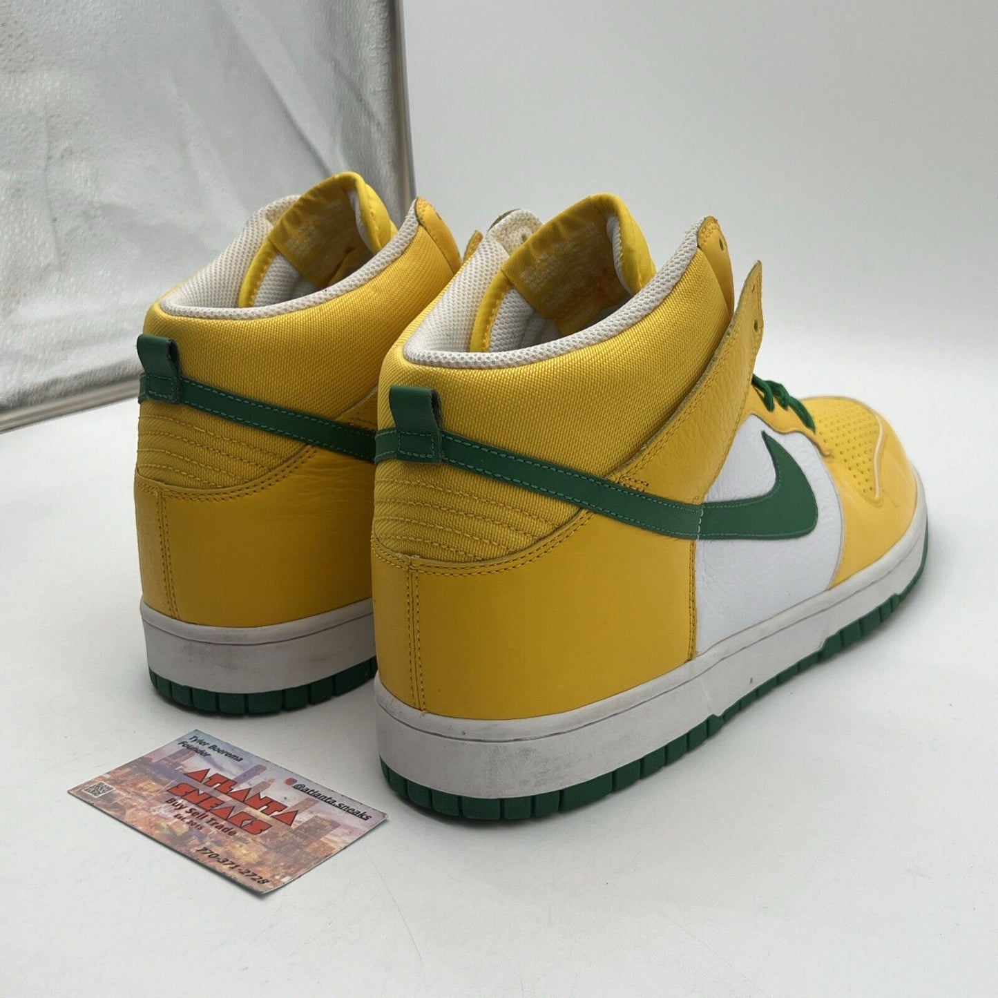 Size 13 - Nike Dunk High Yellow White Green (317982-731)