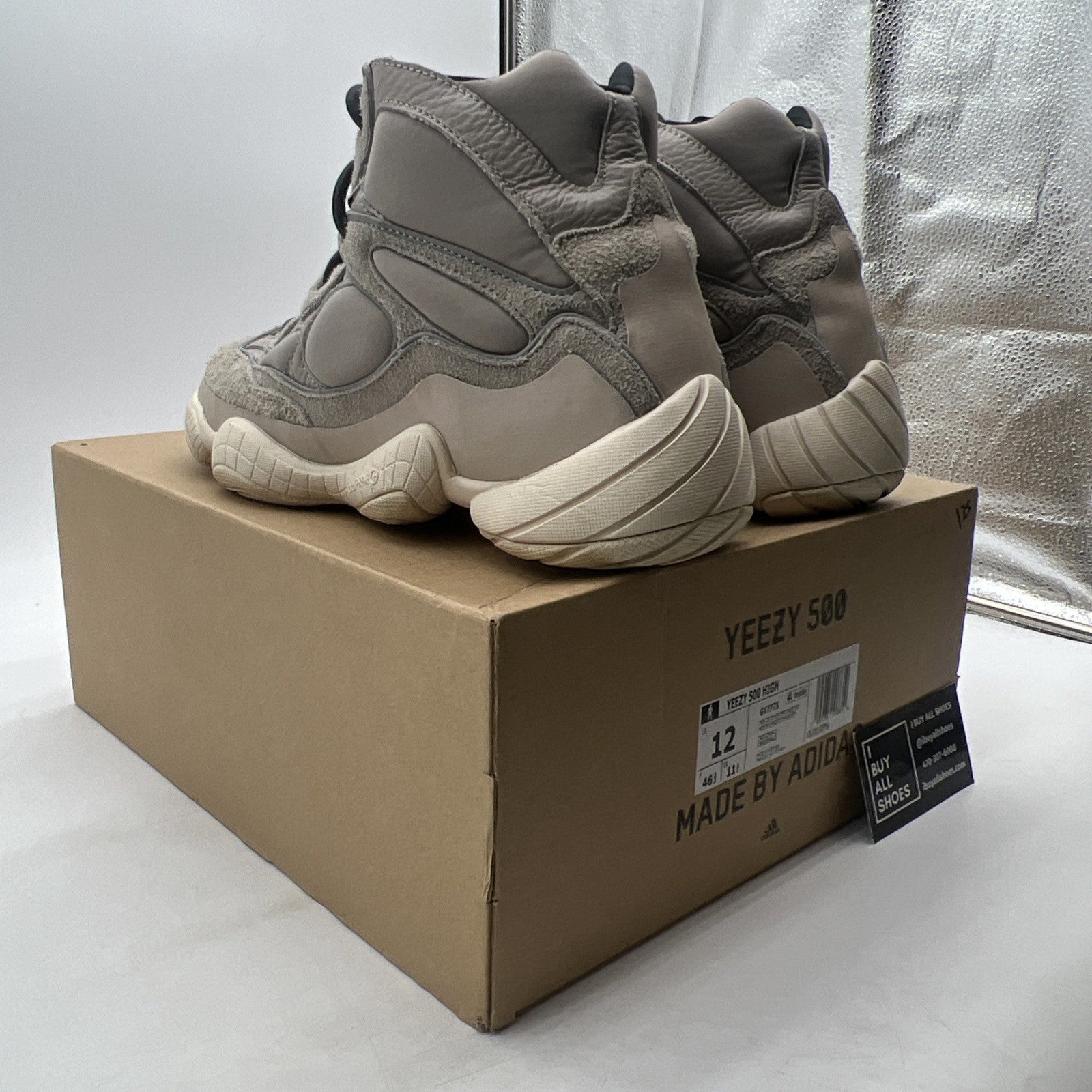 Size 12 - adidas Yeezy 500 High Mist Stone (GV7775)