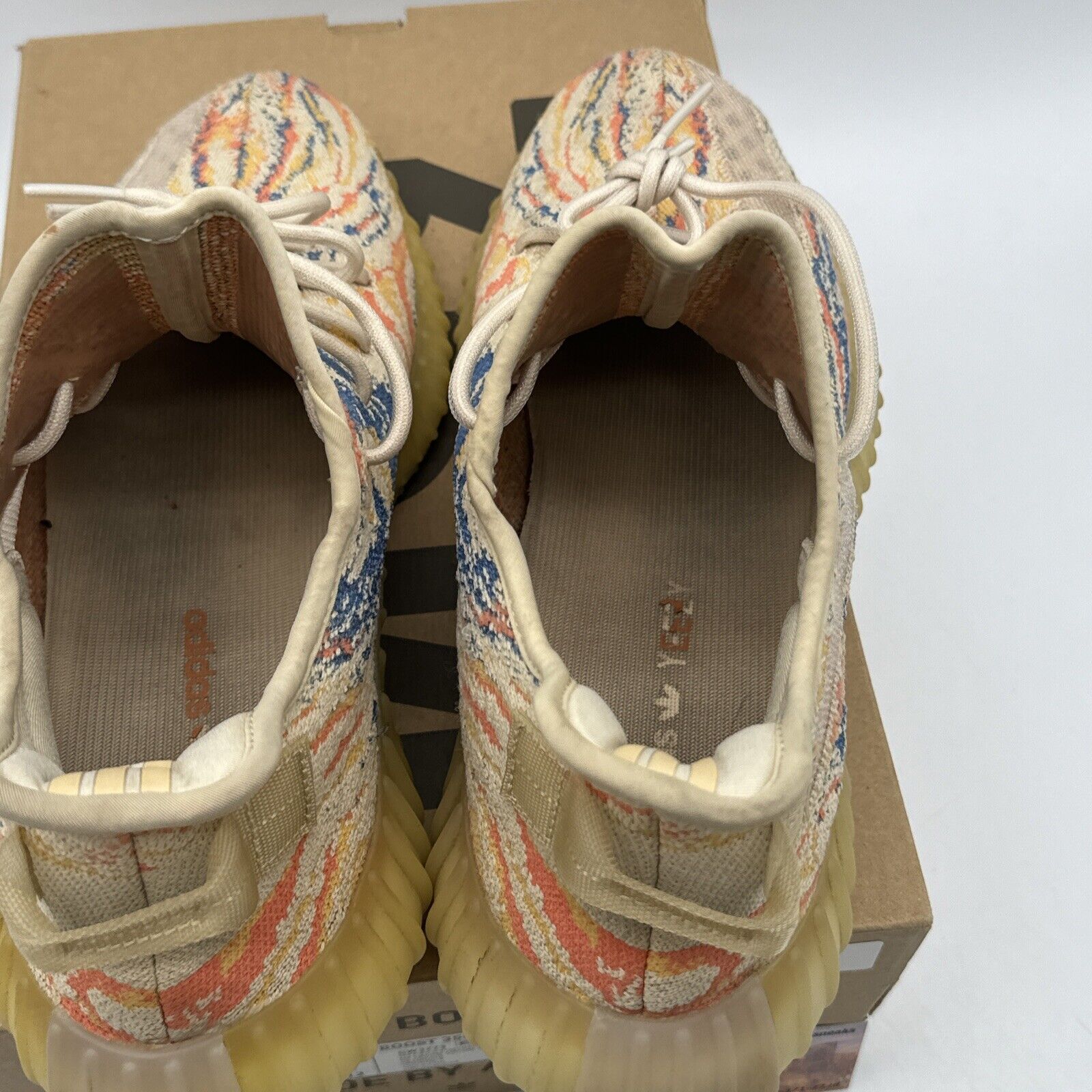 Size 12.5 - adidas Yeezy Boost 350 V2 Low MX Oat Yellow Blue Orange Comfy Kanye