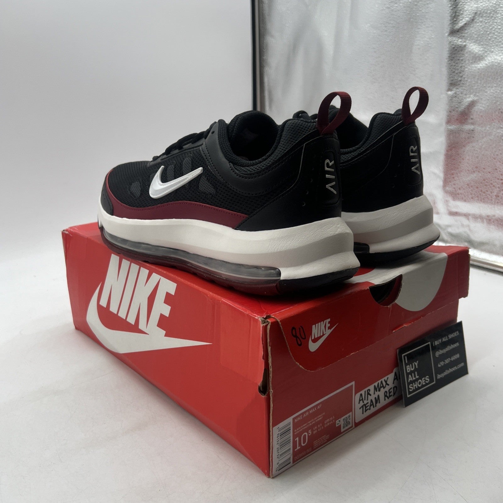 Size 10.5 - Nike Air Max AP Black Team Red (DQ3959-001)