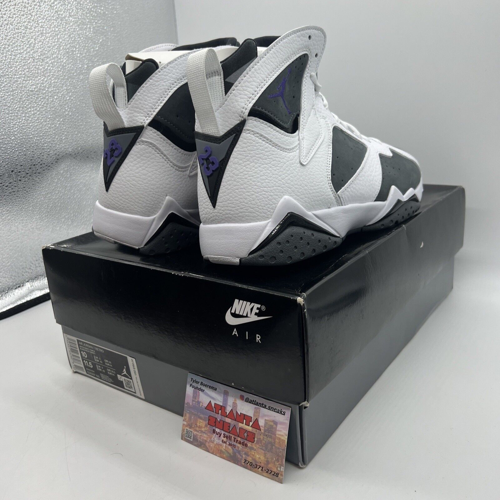 Size 10 - Jordan 7 Grey/White Brand New Og All