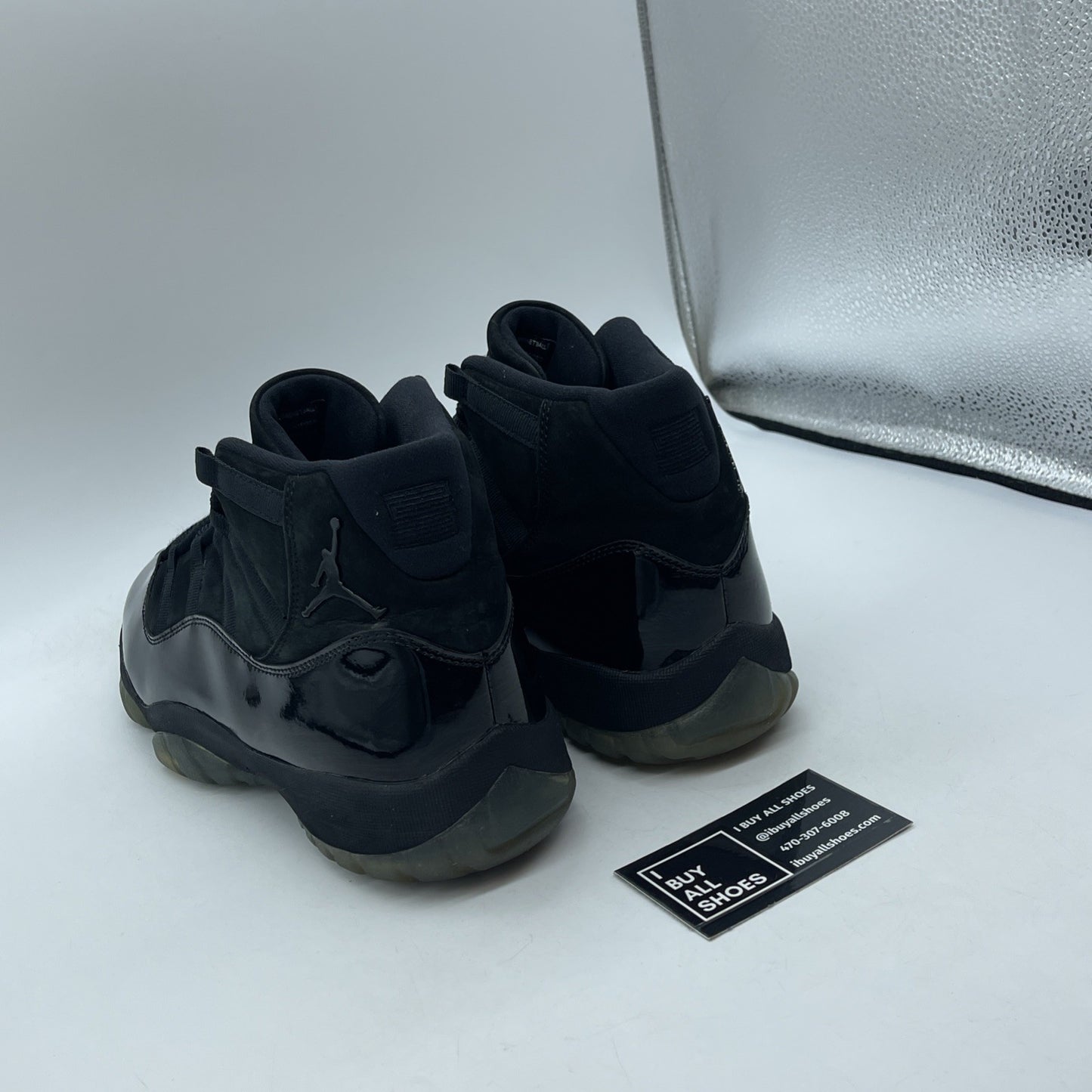 Size 11 - Jordan 11 Retro Cap and Gown Black Suede Leather (378037-005)