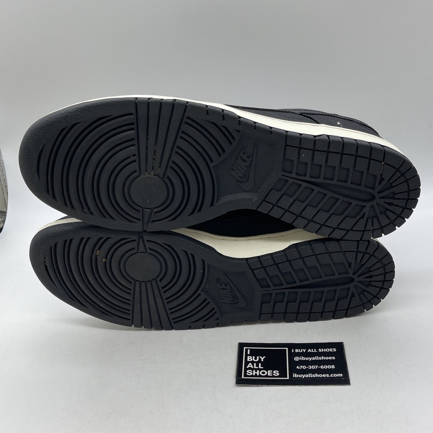 Size 12 - Nike Dunk Low Black Canvas (DV7211-001)