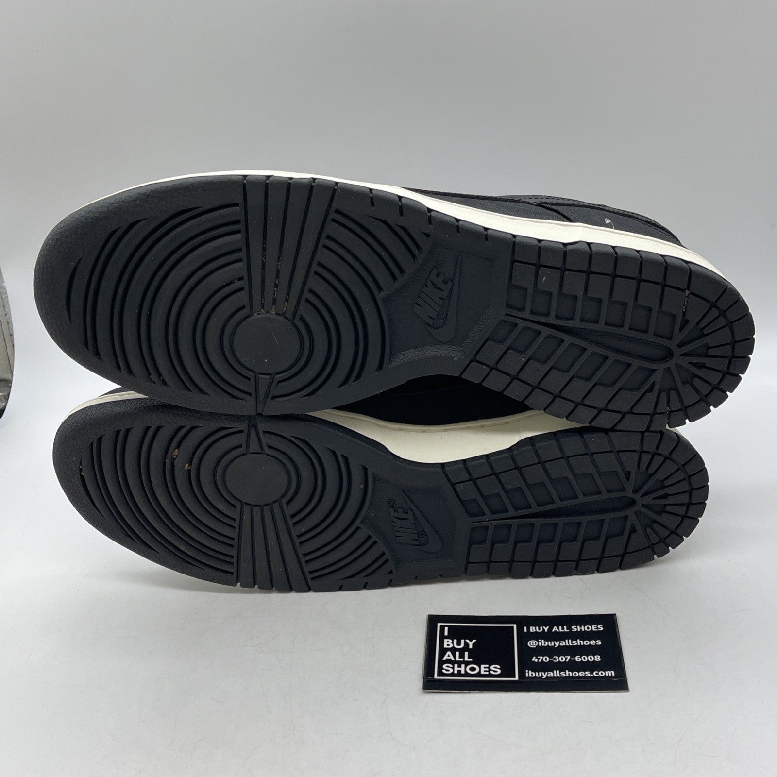 Size 12 - Nike Dunk Low Black Canvas (DV7211-001)