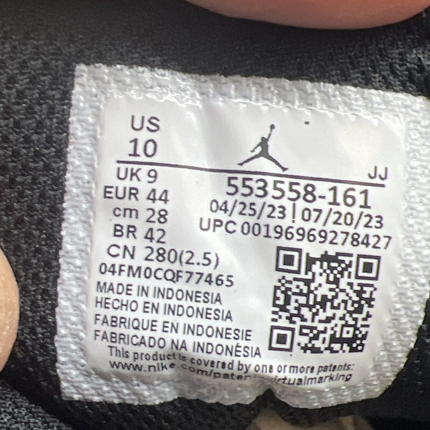 Size 10 - Air Jordan 1 Low Bred Toe 2.0 (553558-161)