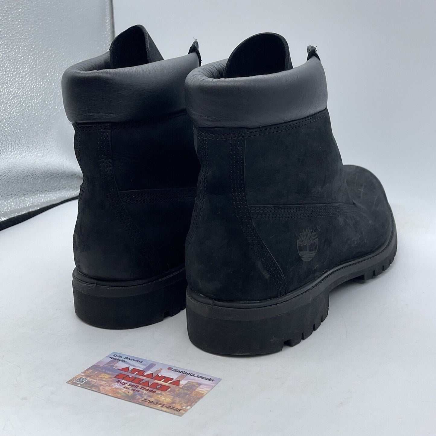Size 12 - Timberland Men 6 INCH Premium Boot  Black Suede Leather (10073A3935)