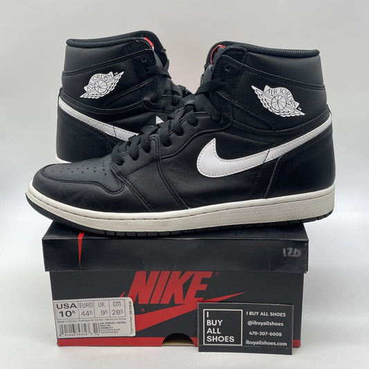Size 10.5 - Air Jordan 1 Retro OG Prm High Yin Yang Black White (555088-011)
