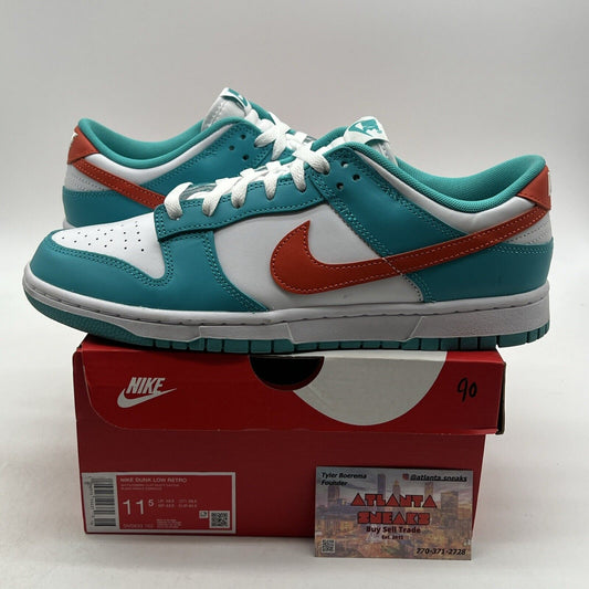 Size 11.5 - Nike Dunk Low Miami Dolphins (DV0833-102)