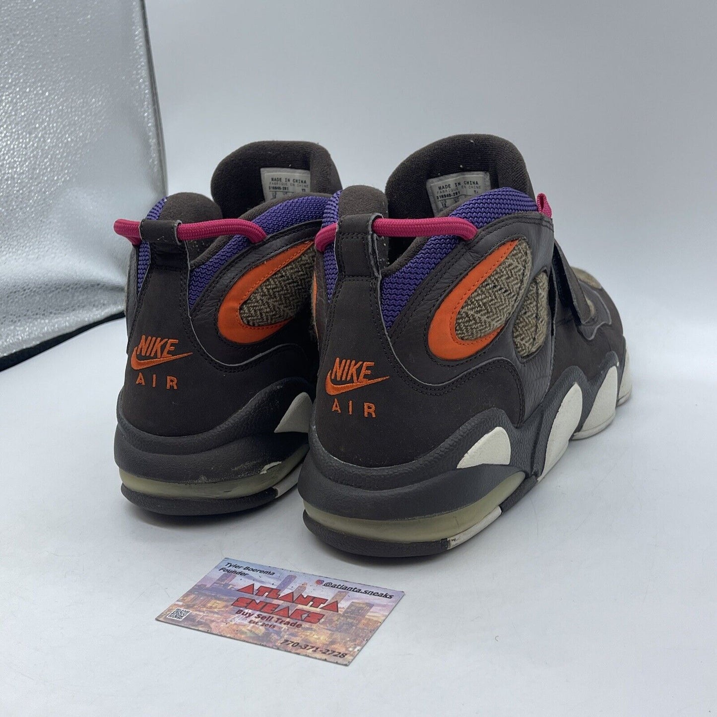 Size 12 - Nike Air CB 34 Brown Orange Suede White Pink Leather  (316940-281)