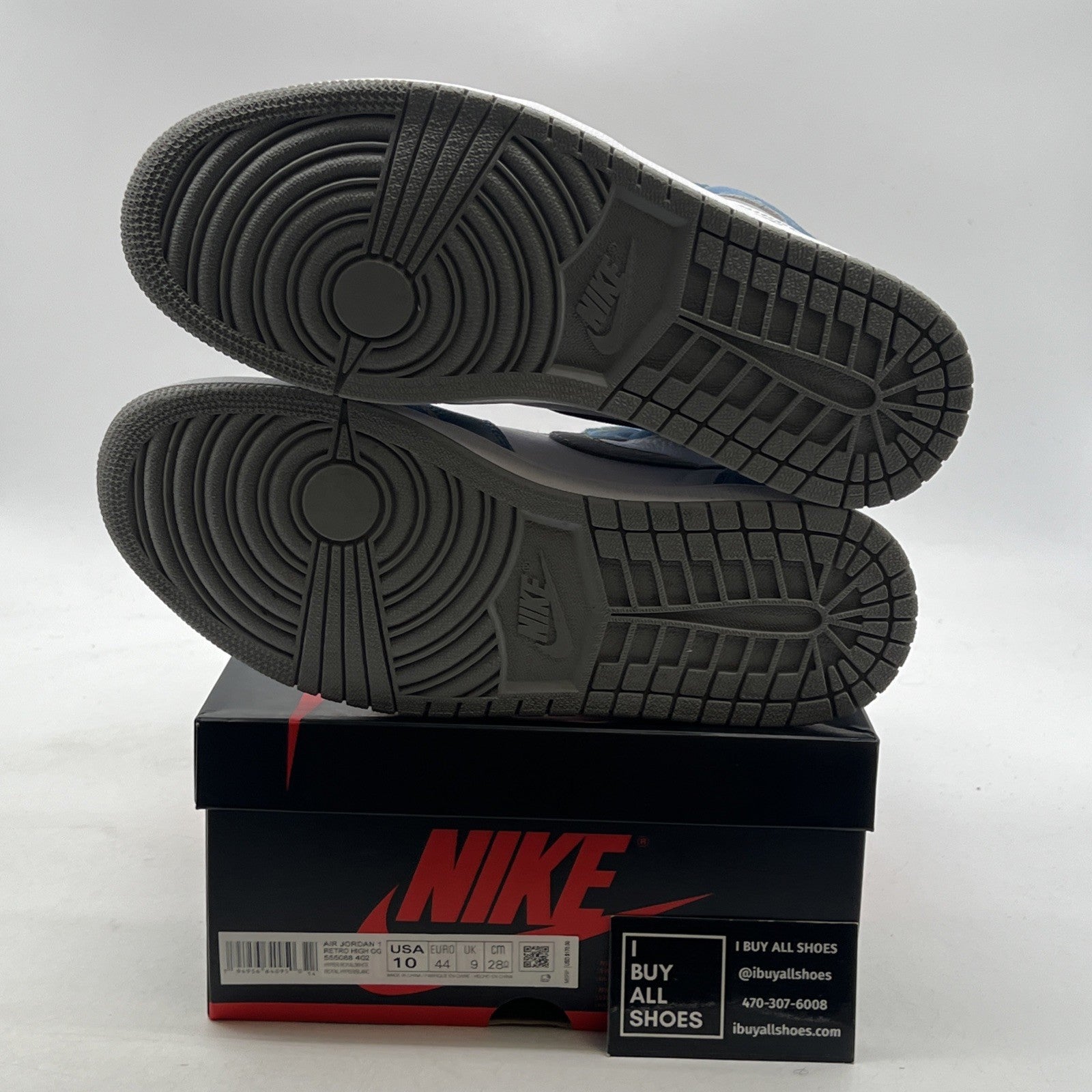 Size 10 - Air Jordan 1 Retro OG High Hyper Royal (555088-402)
