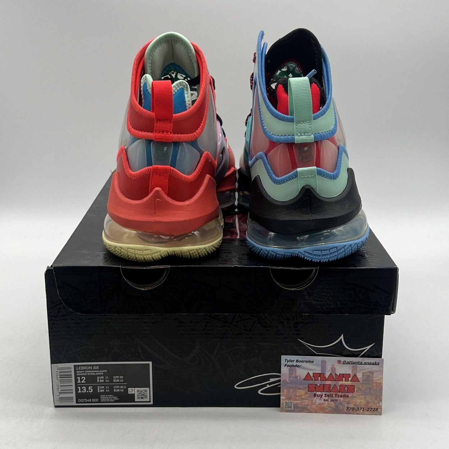 Size 12 - Nike LeBron 19 LeBronival Red Yellow Blue Green Leather (DQ7548-600)