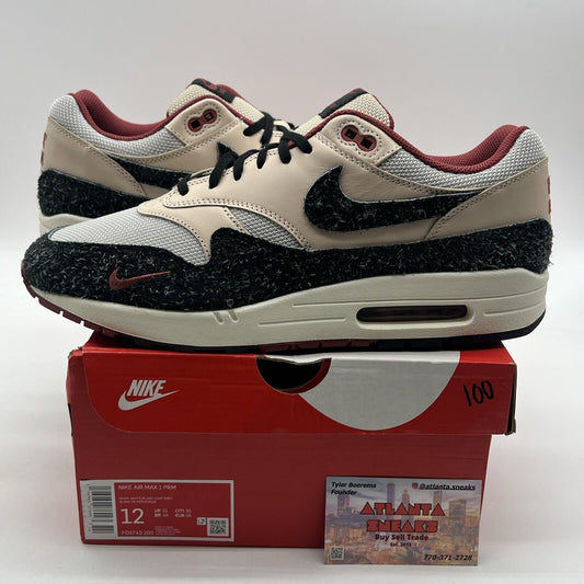 Size 12 - Nike Air Max 1 Keep Rippin Stop Slippin 2.0 Black Leather (FD5743-200)