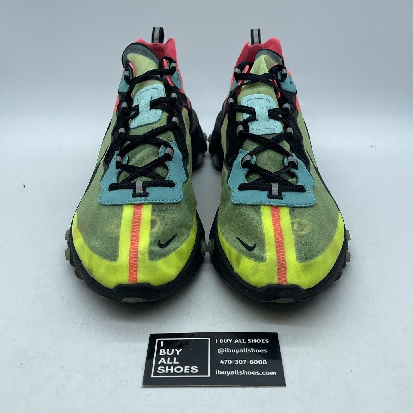 Size 13 - Nike React Element 87 Hyper Fusion Pink Blue Black Suede (AQ1090-700)