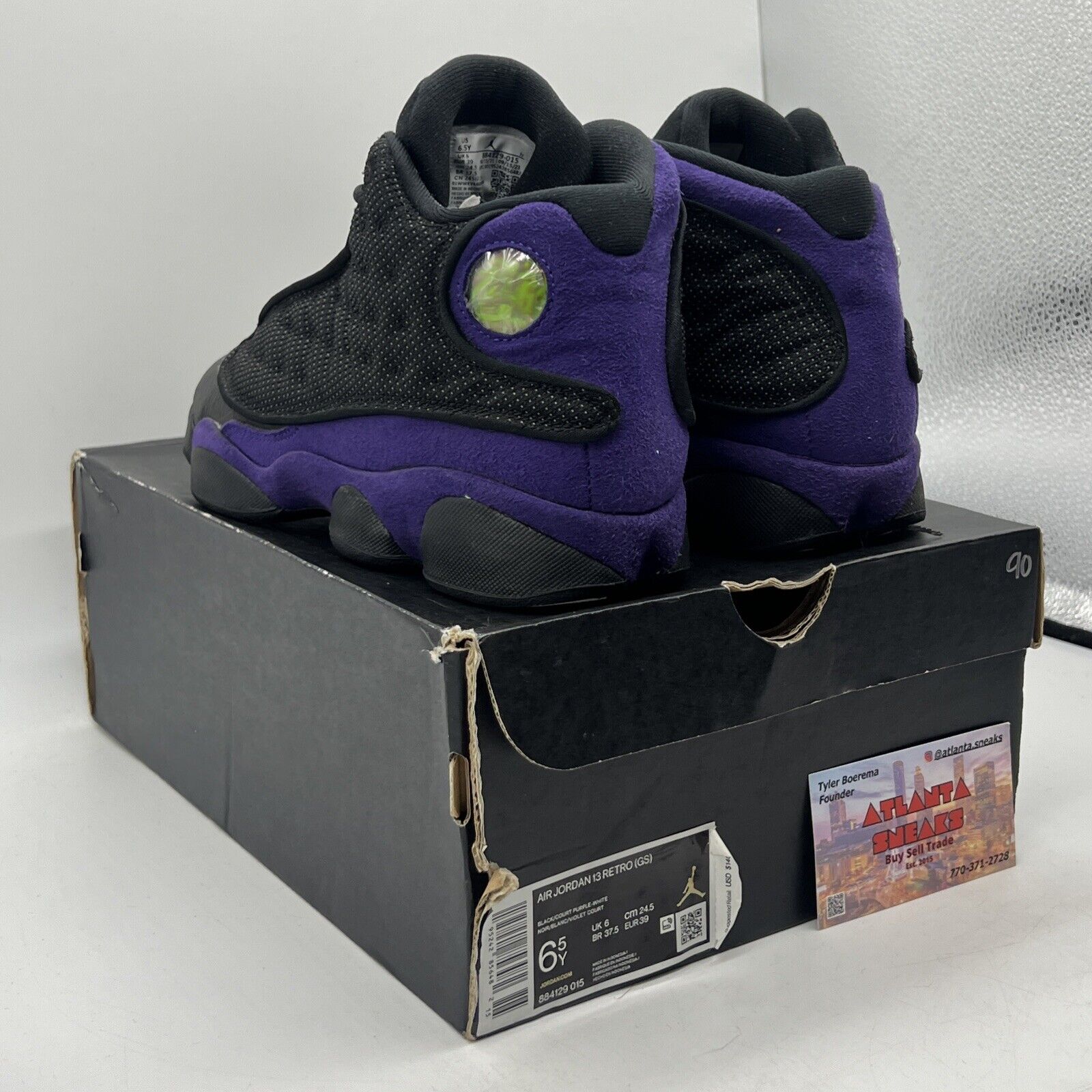 Size 6.5 - Jordan 13 Retro Court Purple Black Suede (884129-015)