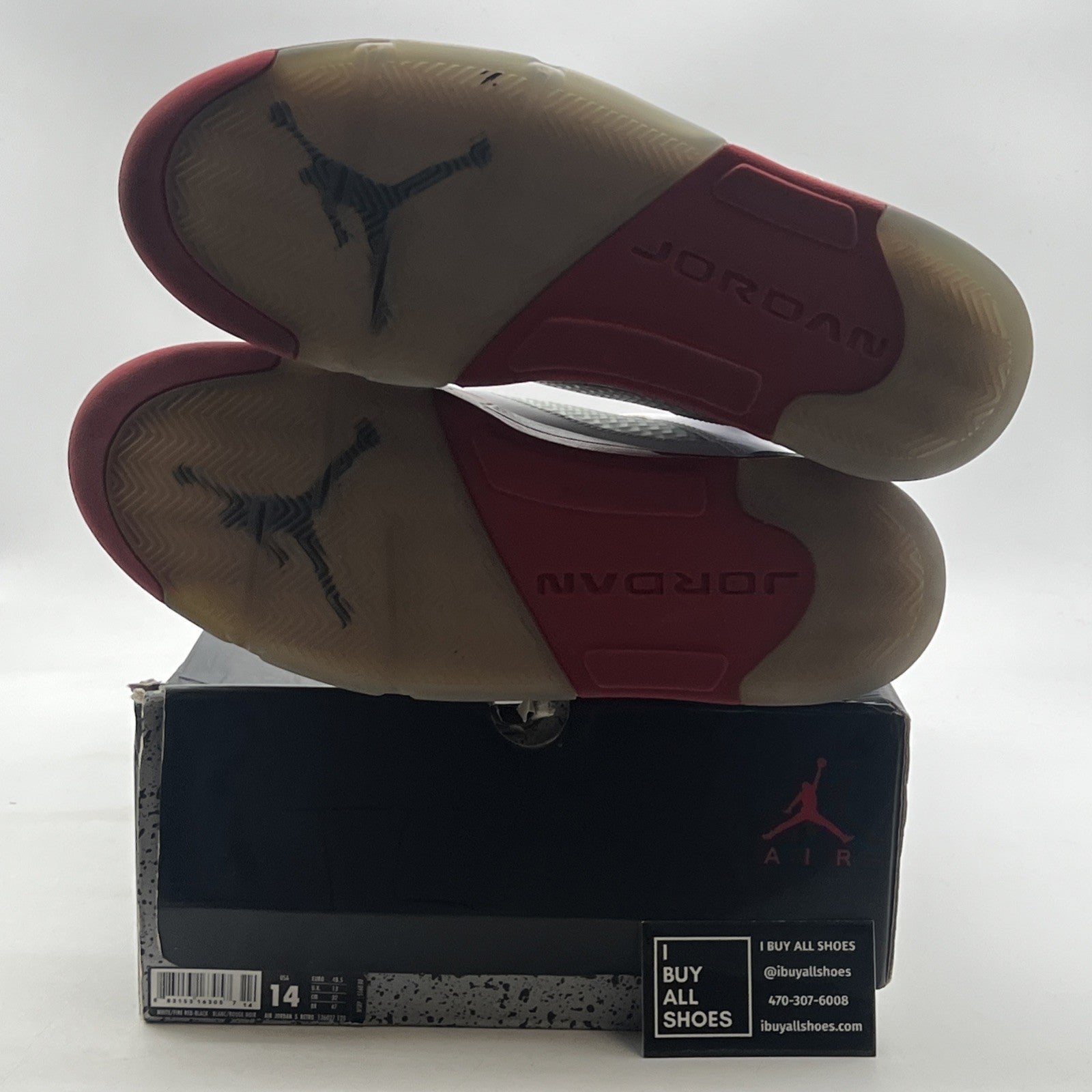Size 14 - Air Jordan 5 Retro 2013 Fire Red (136027-120)