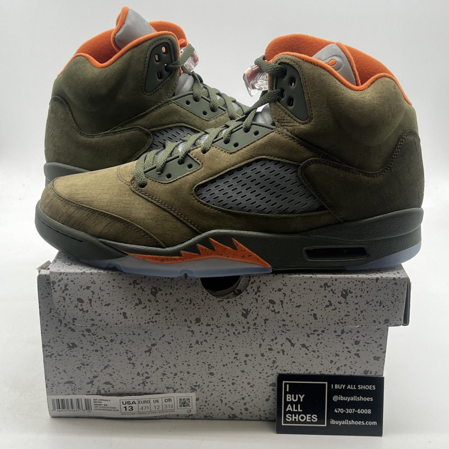 Size 13 - Air Jordan 5 Retro 2024 Olive (DD0587-308)