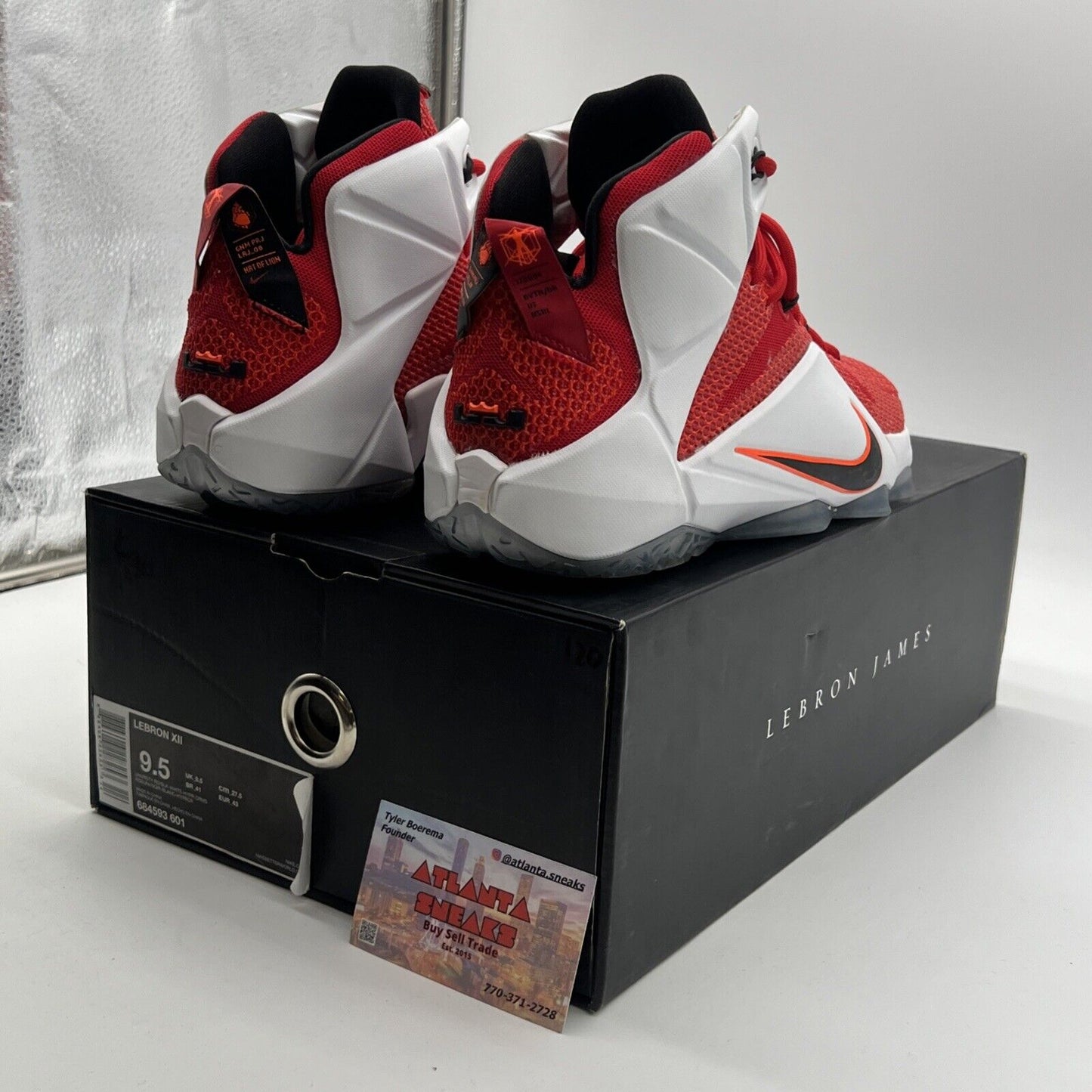 Size 9.5 - Nike LeBron 12 Heart Of A Lion (684593-601)