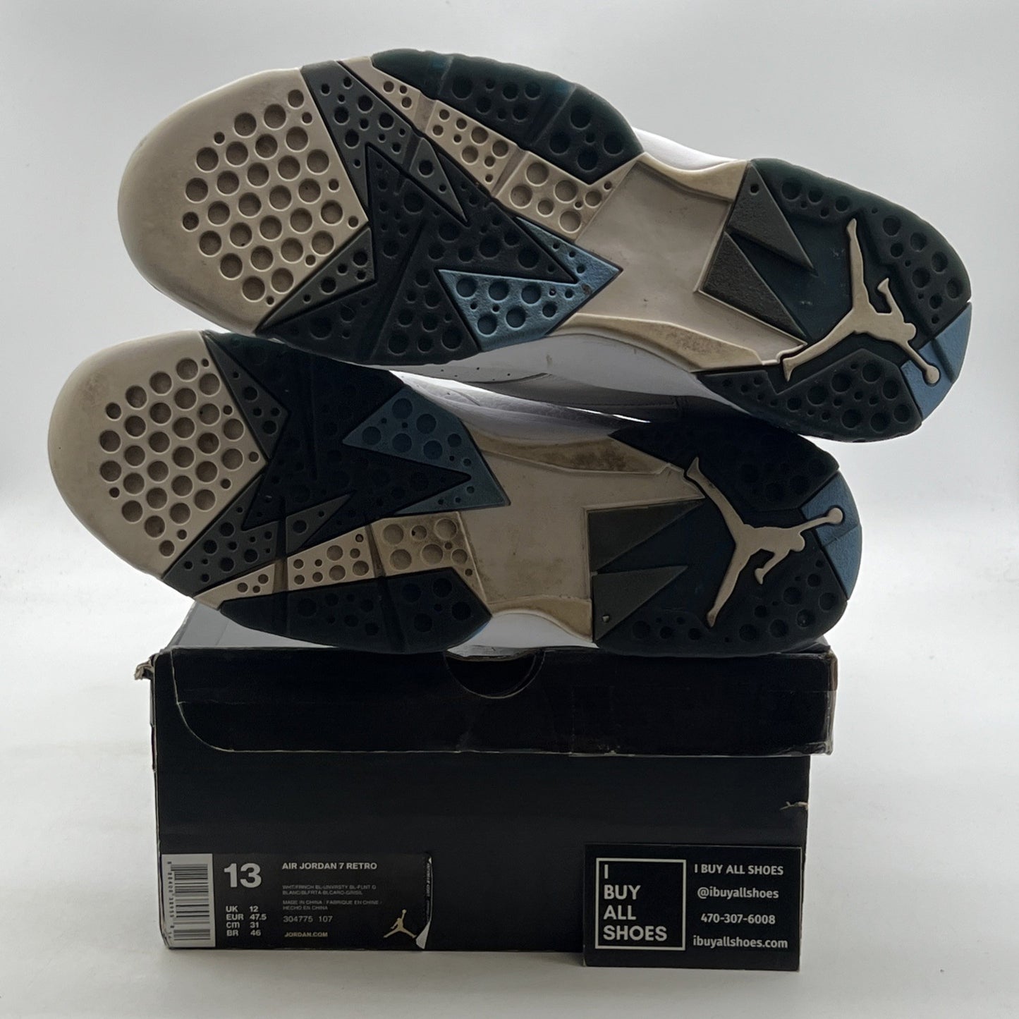 Size 13 - Air Jordan 7 Retro 2015 French Blue (304775-107)