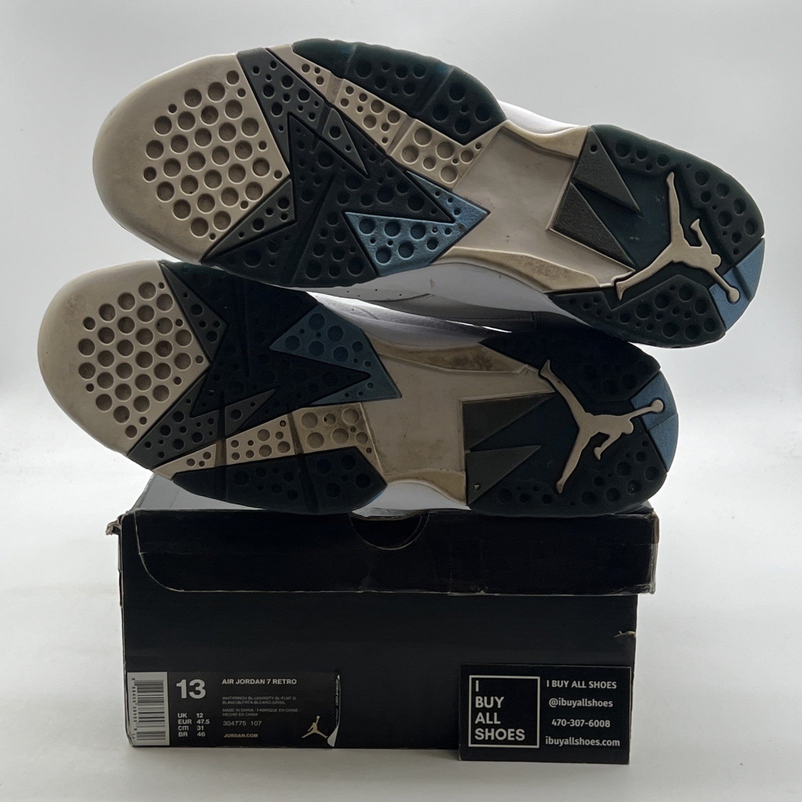 Size 13 - Air Jordan 7 Retro 2015 French Blue (304775-107)