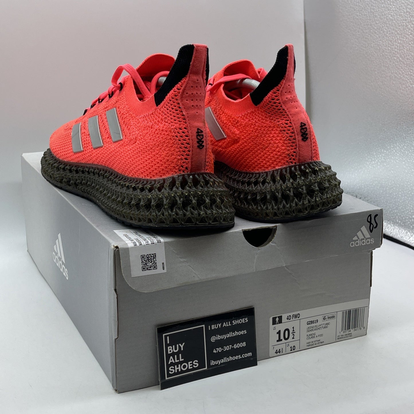 Size 10.5 - adidas 4DFWD Legacy Indigo Turbo Pink Grey Suede (GZ8619)