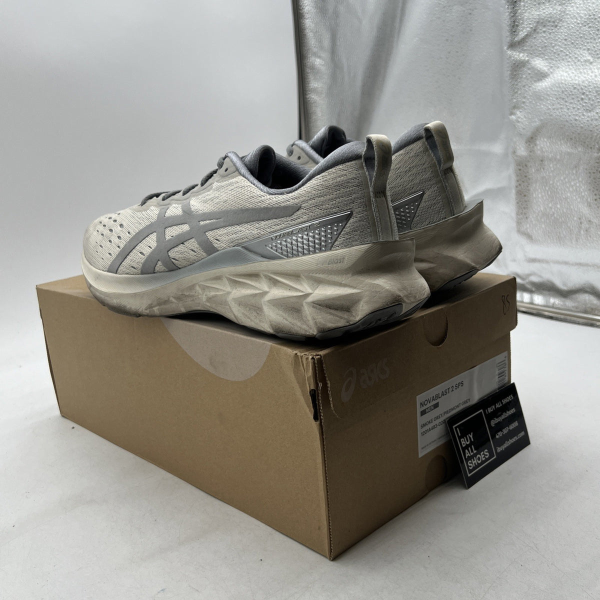 Size 11 - Asics Novablast 2 SPS Smoke Grey (1201A483-020)
