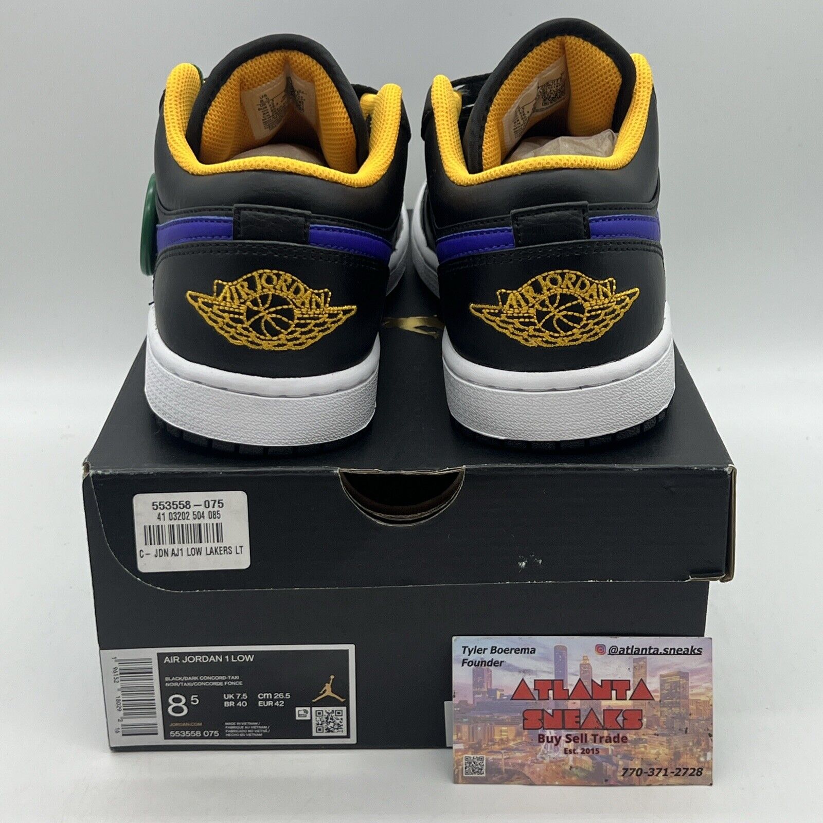 Size 8.5 - Jordan 1 Low Dark Concord 2022 Brand New Og All