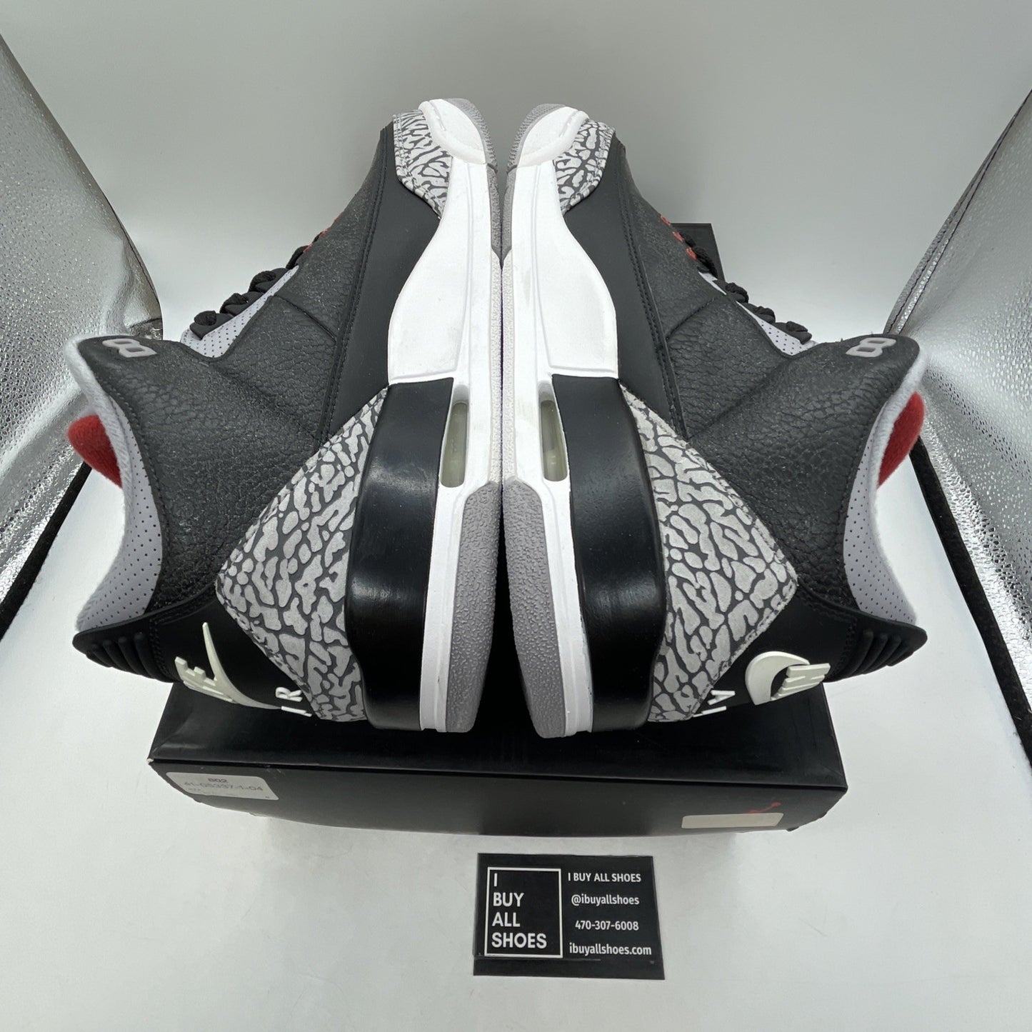 Size 10.5 - Air Jordan 3 Retro OG Mid Black Cement (854262-001)